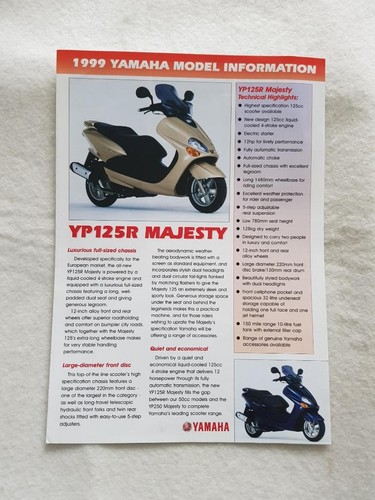 Brochure vendita moto yamaha - vendita,