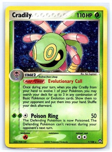 Cradily holo rare power - ex,