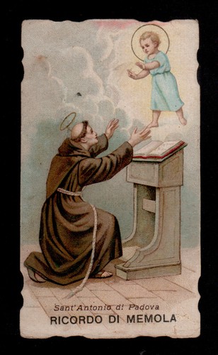 Antico santino holy card - holy,