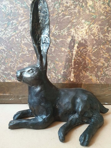 Statue forme lapin - statue,