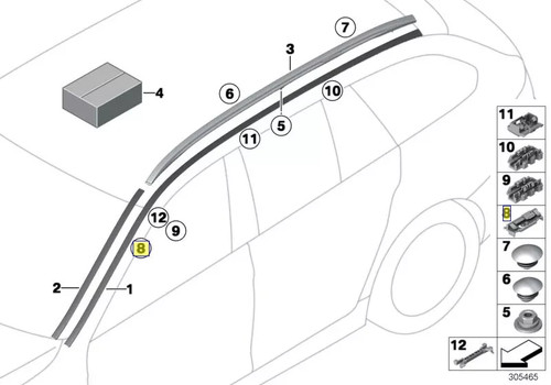 10x bmw f10 f11 - 10x, modanatura