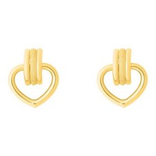 Orecchini donna cuore Oro