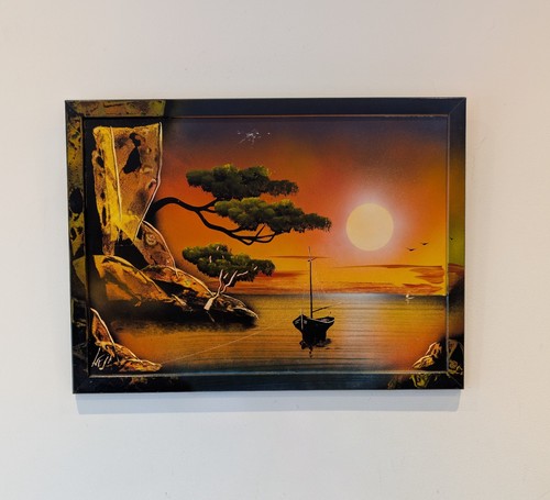 Quadro vintage tramonto