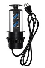 MULTIPRESA DA TAVOLO A SCOMPARSA CON 2 PRESE 16A FEMMINA ITA/SCHUKO