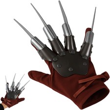 Freddy Krueger artiglio guanto assassino slasher costume Halloween vestito fantasia oggetti di scena