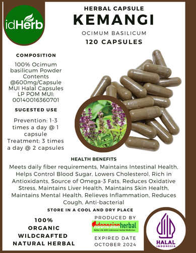 Capsula fresca kemangi ocimum - fresca,