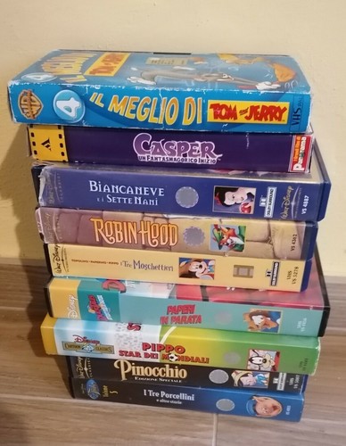 Lotto vhs cartoni 7 walt - lotto,