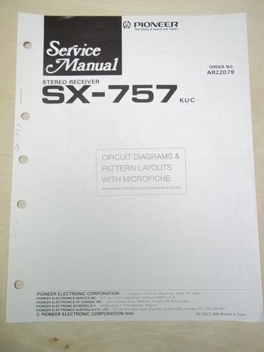 Pioneer manuale servizio - pioneer, ~