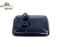 Marmitta adattabile Lombardini CM80, CM90. Flangia a 2 fori con interasse 45 mm