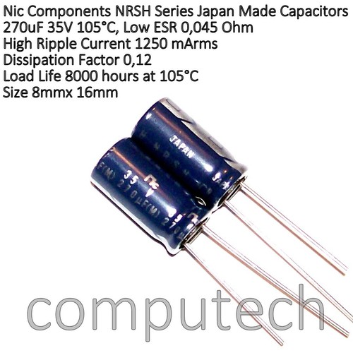 270uf 35v 105 - 35v, 105°c