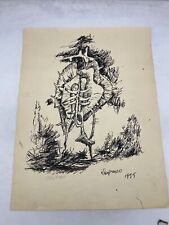 LANFRANCO FRIGERI (1920 - 2019) -  CM 38 X 29 - DISEGNO A CHINA ANNO 1955