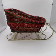 Cesto slitta natalizio vintage