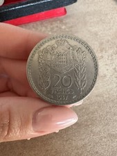 MONETA MONACO LOUIS II 20 FRANCHI 1947 PR