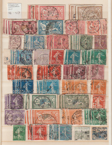Francia lotto dal 1900 - al, 1921