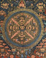 Tibet. Pittura Thangka Mandala