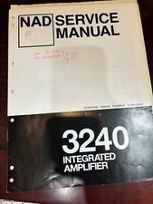 NAD 3240 AMPLIFICATORE Manuale