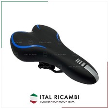 SELLA BICI BICICLETTA MTB CITYBIKE IN GEL COMFORT MORBIDA SOVRANO COMPLETA DI AT