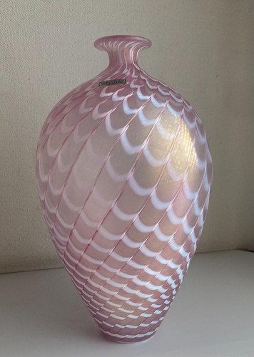 Vaso vetro rosa kosta - vaso,