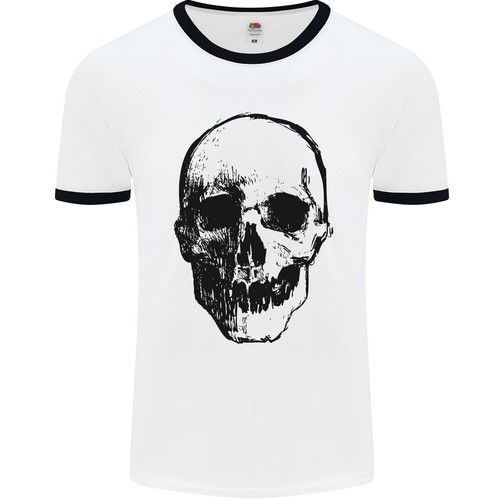 Maglietta ringer uomo teschio - uomo,