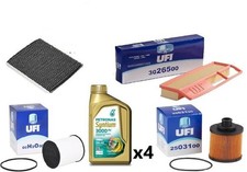 KIT TAGLIANDO FIAT PANDA 169 1.3 MULTIJET MJT 4 FILTRI UFI 4 LT PETRONAS 5W40