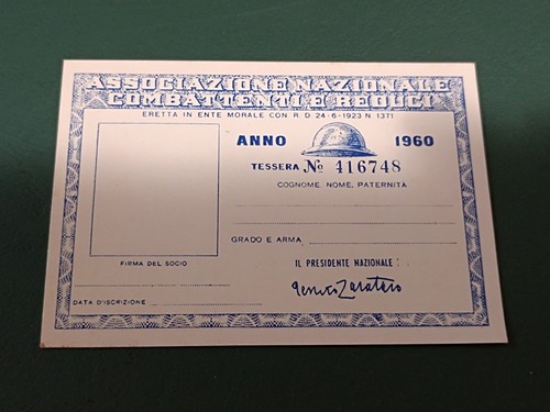Tessera associazione nazionale - tessera,