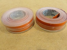 lotto 2 vecchi nastri autoadesivi per etichettatrice DYMO 12 mm arancione di da