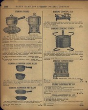1920 PAPER AD Sterno Stove
