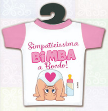 Mini t-shirt simpaticissima bimba a bordo