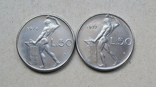 1976 1977 lire vulcano - 1976, 50