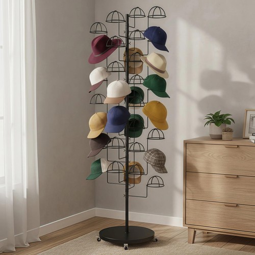 Espositore cappelli metallo - cappelli, in