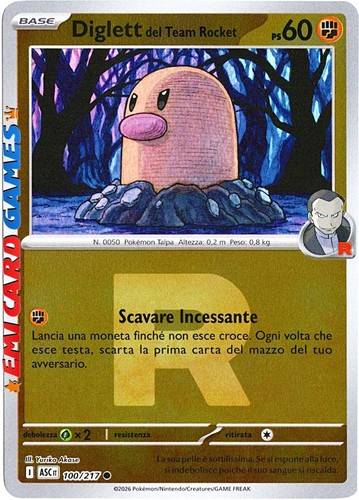 Diglett del team - diglett, rocket