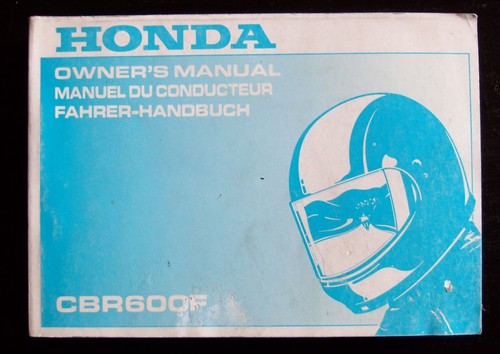Honda cbr600f 1993 - cbr600f, manuale