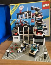 Lego 6386 Legoland Police Command Base 1986 Completo Istruzioni Scatola Inner