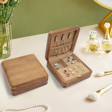 Portagioie Legno Massello Intagliato a Mano Vintage Style Organizer Unico