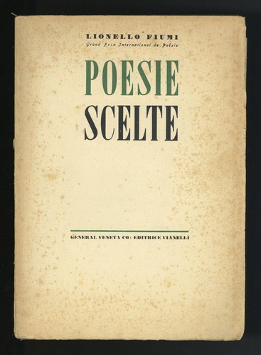 Libro poesie scelte lionello - libro,