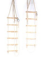 1 X Antico Scala di Corda Con