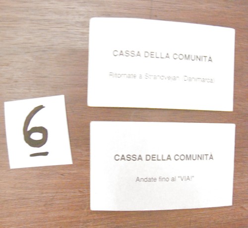 Carte cassa della comunità - carte,