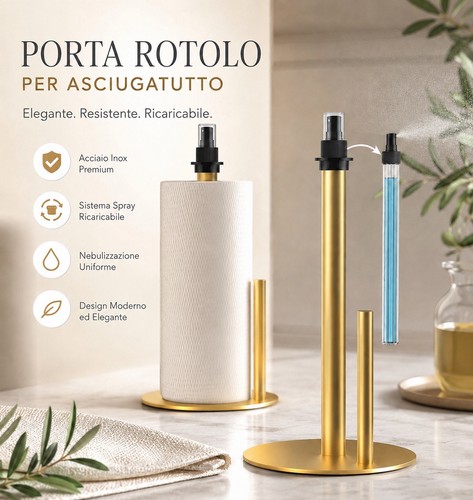 Portarotolo cucina con - portarotolo,