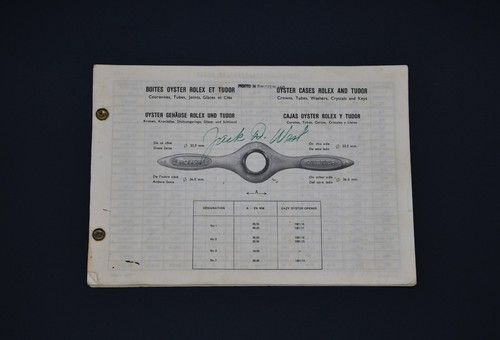 Catalogo ricambi rolex anni - rolex, 60