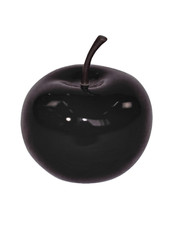 Scultura Mela Nera 25 cm