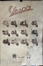 VESPA CALENDARIO VESPA VINTAGE VESPA CLUB D'ITALIA ANNO 2001 RARISSIMO PIAGGIO 