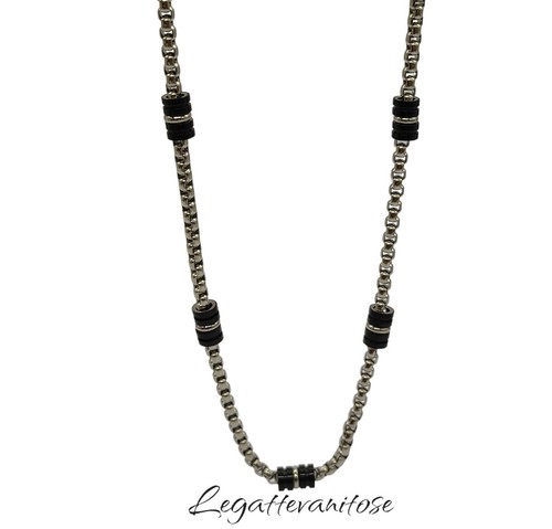 Collana catenina acciaio - collana, in
