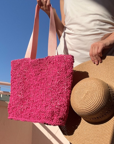 Borsa tote paglia carta - tote,