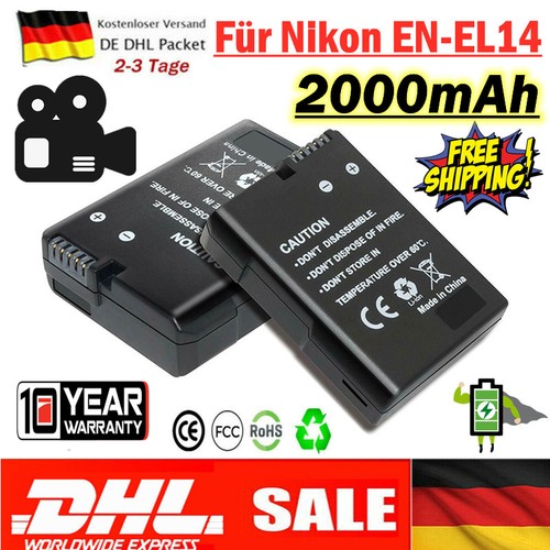 Batterie 2000 mah el14 - batterie, en-el14