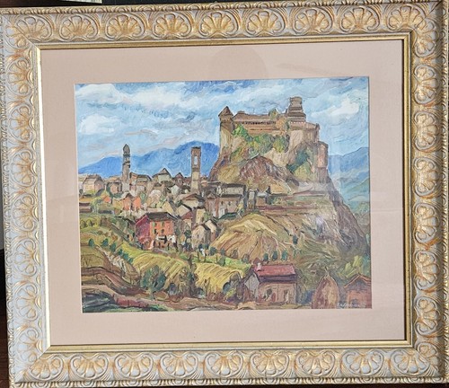Quadro olio tela paesaggio - su,