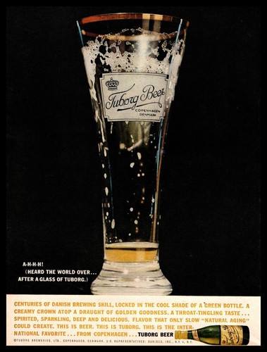 1961 tuborg birra bottiglia - tuborg,