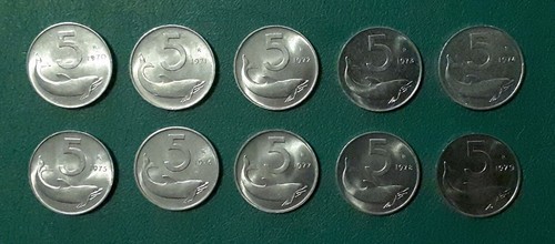Lotto lire - 5,