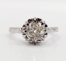 Anello solitario art deco