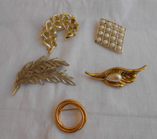 ALTA BIGIOTTERIA VINTAGE LOTTO 5 SPILLE (non firmate) anni 60