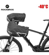 ROCKBROS Copri Manubrio MTB Bici Scaldamani Invernali Pogies Guanti Termici Antivento 